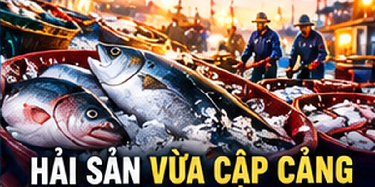 Hải sản vừa cập cảng